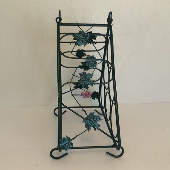 Green Metal Wine Rack  - Picture 5 of 5